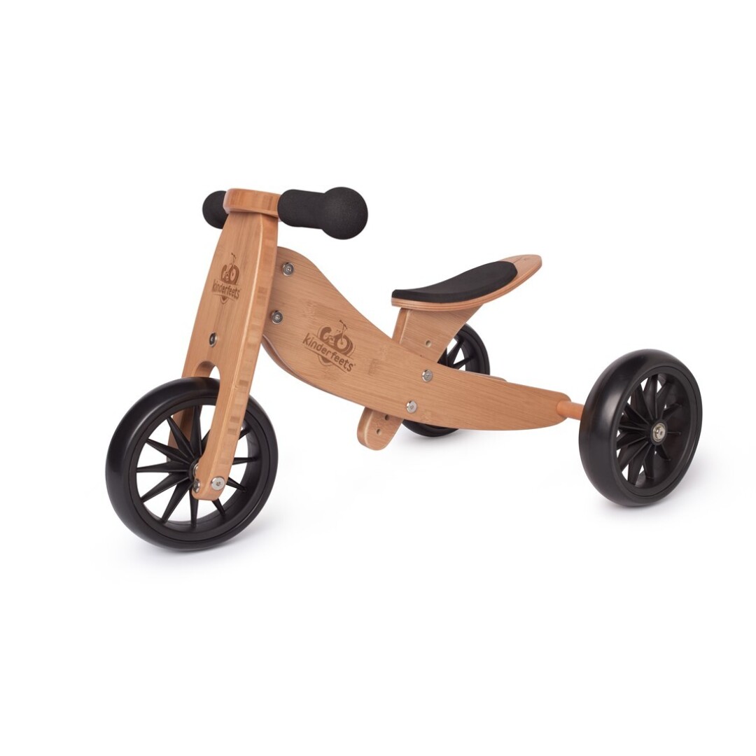 Imagen de Bicicleta sin pedales y triciclo de madera 2 en 1 Kinderfeets (Tiny Tot Plus)