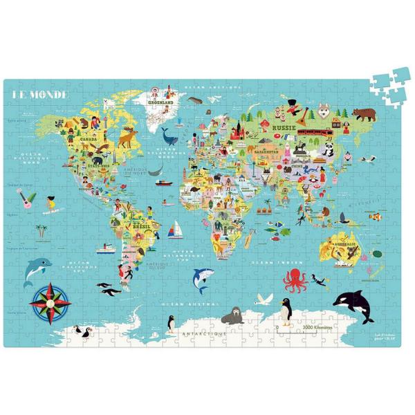 Imagen de Puzzle Mapa del Mundo (500 piezas) de Vilac