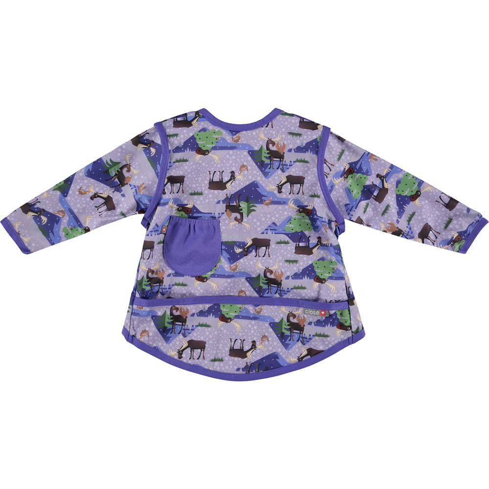 Imagen de Babero bebé "Moose" impermeable con mangas