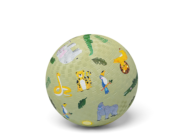 Imagen de Pelota de caucho natural "Jungla" 13 cm Little L