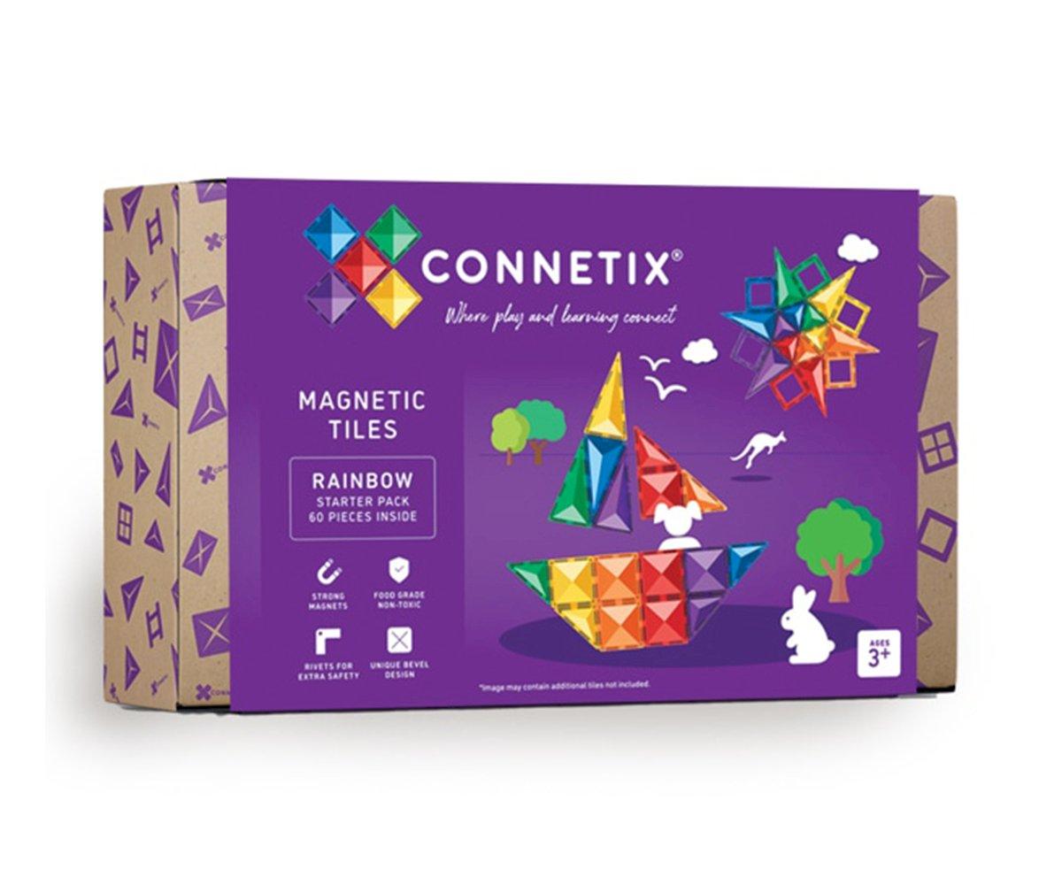 Imagen de Construcción Connetix Rainbow Starter Pack 60 Piezas