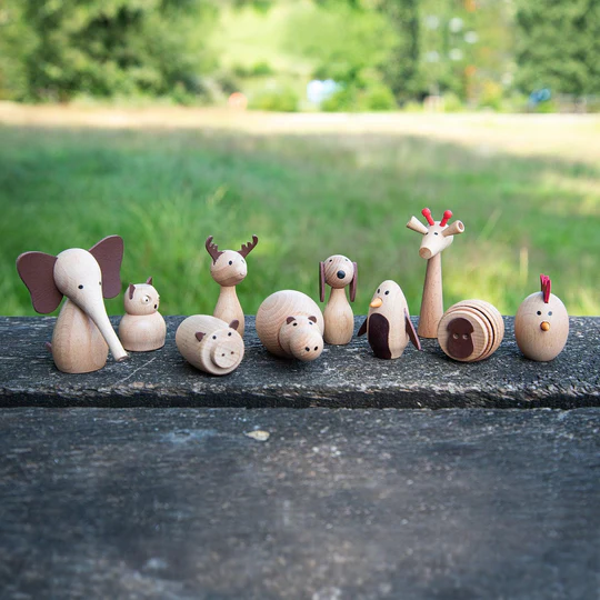 Imagen de Animales de madera - 10 piezas