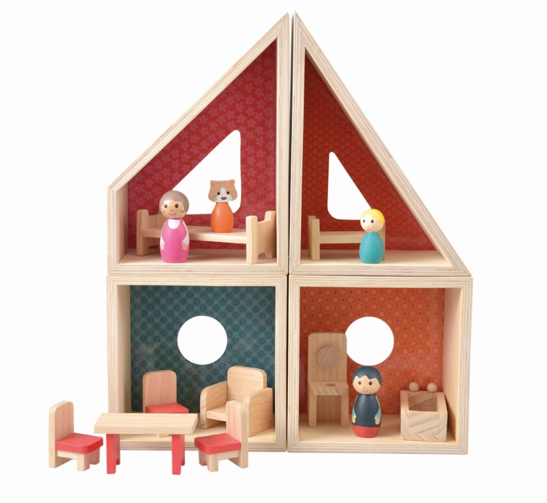 Imagen de Casa de muñecas de madera