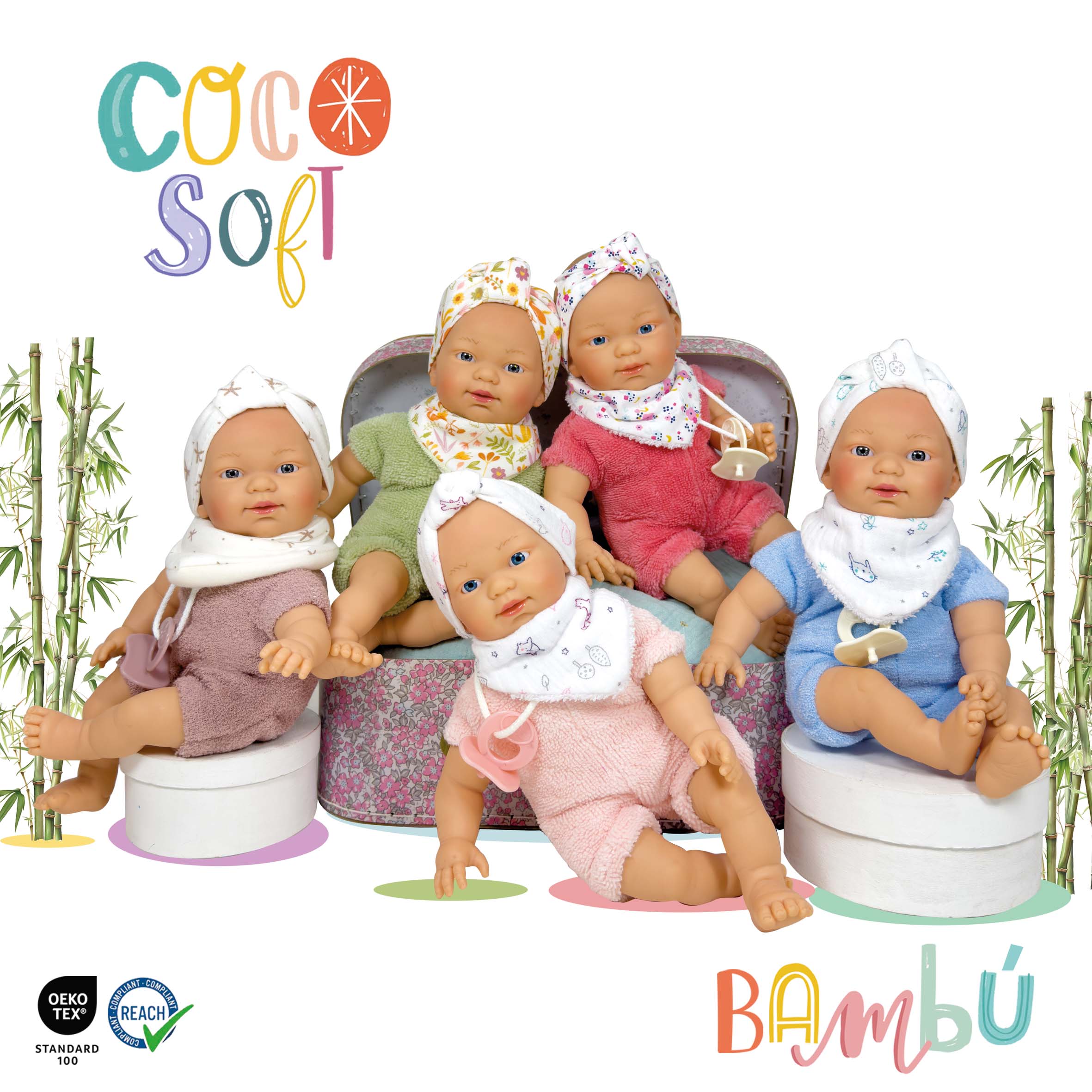 Imagen de Muñeco Coco Soft Bambú Nines d´Onil
