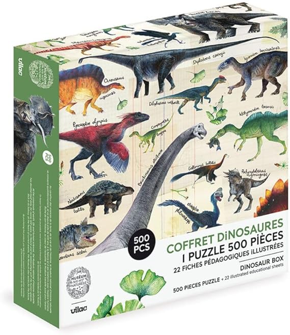Imagen de Puzzle de dinosaurios 500 piezas - Vilac