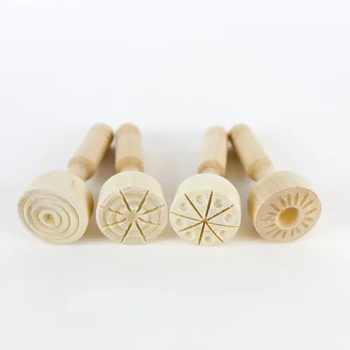 Imagen de Set de 4 sellos de madera para plastilina