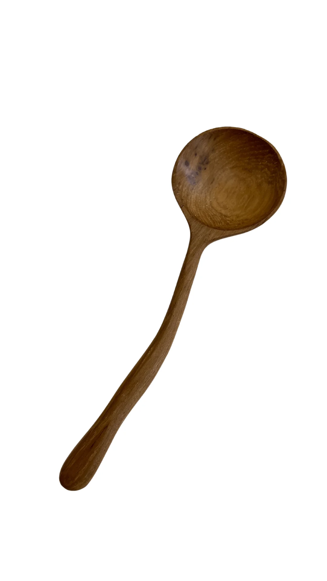 Imagen de Cuchara de madera de teca con mango retorcido