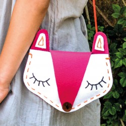 Imagen de Kit de Costura " Hagamos un bolso con carita de zorro"