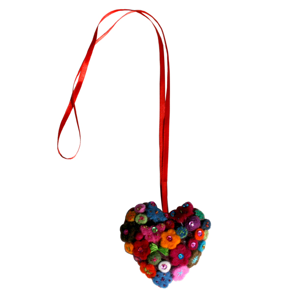 Imagen de Corazón de fieltro para colgar