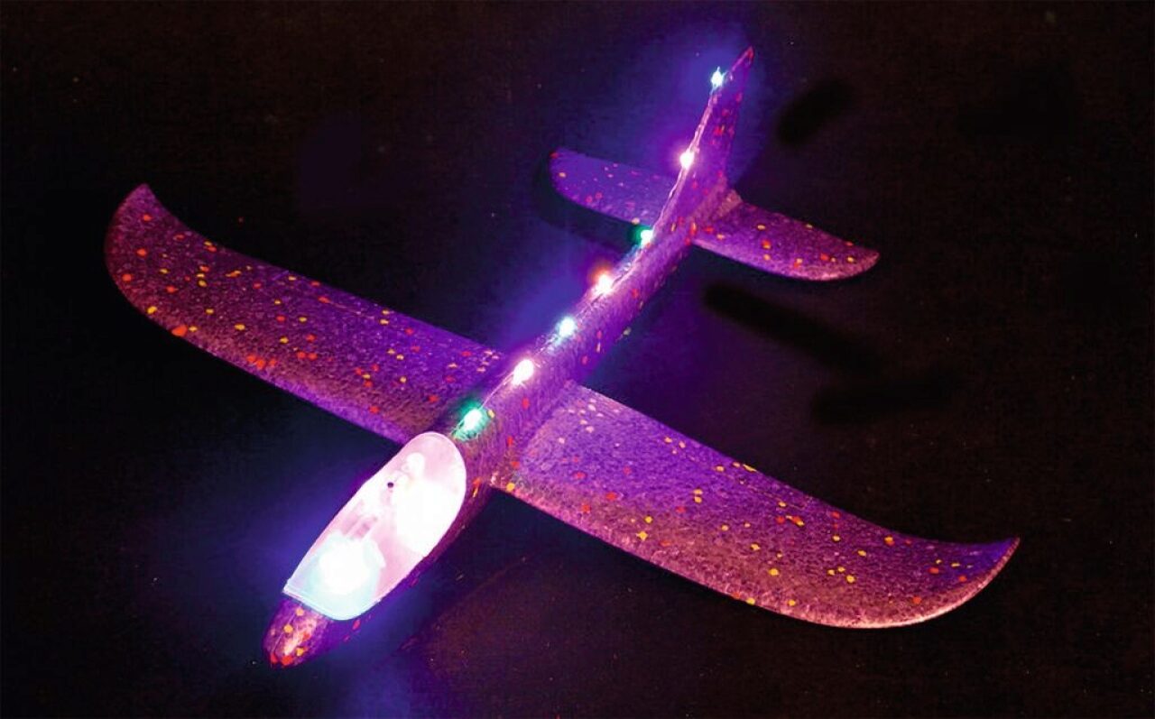 Imagen de Avión planeador con luz led