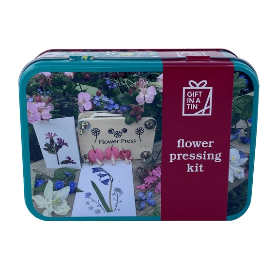 Imagen de Kit de prensado de flores en lata