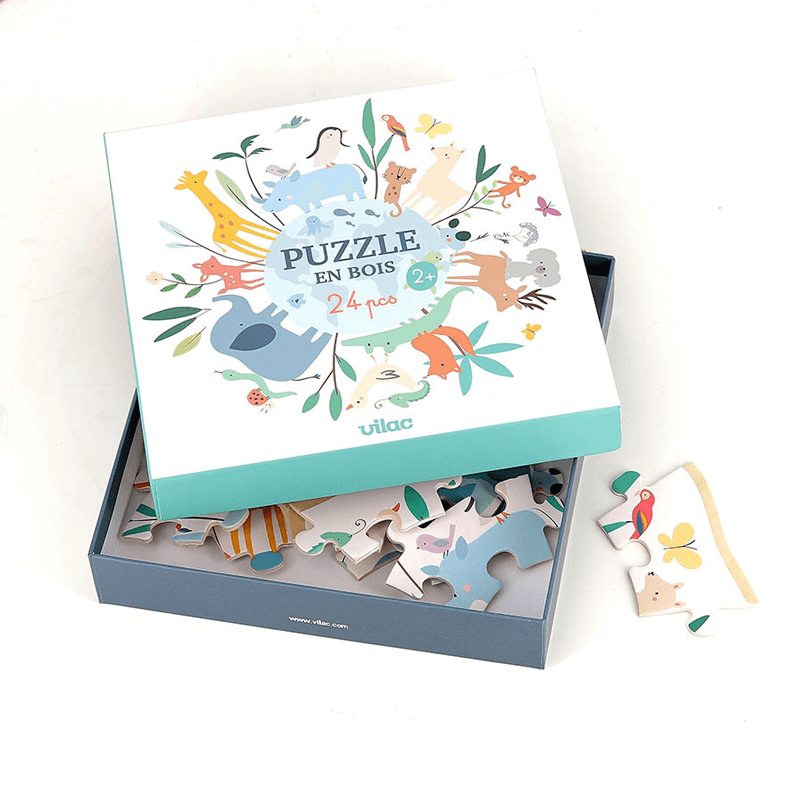 Imagen de Puzzle Mundo animal Sarah Betz Vilac